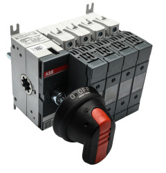 Rozłącznik z bezpiecznikami 4 63A Nie załączony A2, A3 ABB OS63GB