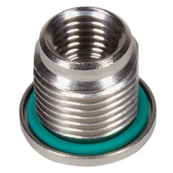 Flange socket, M8, rear wall mounting for socket inserts, 21420100002401