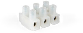 Lustre terminal, 3 pole, 0.5-9.0 mm², natural, screw connection, 24 A, 500/ 3 35