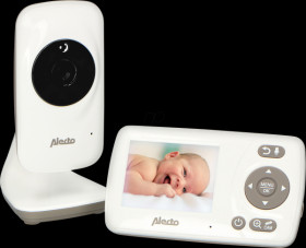 DVM-71 Baby monitor with camera and 2.4" color display, white / taupe