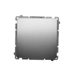 Simon Basic Łącznik schodowy bez piktogramu (moduł) 10AX, 250V szybkozłącza, satynowy BMW6.01/X/29