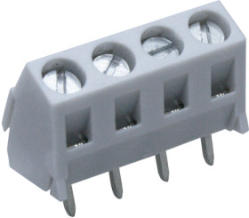 PCB terminal, 2 pole, pitch 5 mm, AWG 24-16, 16 A, screw connection, light gray, 6322 02