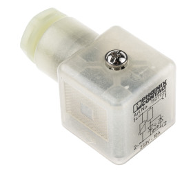 Złącze zaworu elektromagnetycznego A 3P 240 V Żeński LED: Tak dławnica PG9 Montaż na kablu Phoenix Contact