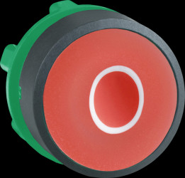 ZB5AA432 Pushbutton, front panel, Harmony XB5, 22 mm, red, momentary