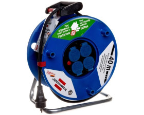 Przedłużacz bębnowy Garant IP44 40m 4x230V H05RR-F 3G2,5 czarny 1208344