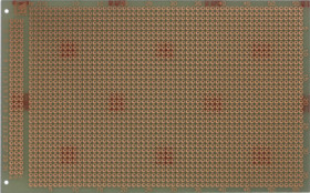 Circuit board, 100 x 160 mm, pitch 2.54 mm, single sided, FR2 hard paper, Cu 35 µm, 931-EP