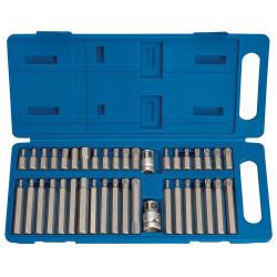 Draper 33323 TX-STAR&#xAE; Hexagon and Spline Mechanic&#x27;s Bit Set (40 Piece)