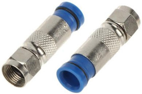 Wtyk F kompresyjny złącze MTC seria 6 Blue na kabel Triset113 / Trishield113 /opakowanie 10szt/