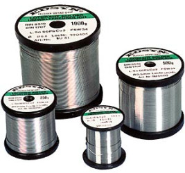 Solder, lead-free, SAC (Sn95.5Ag3.8Cu0.7), Ø 1.5 mm, 250 g, SAC15250
