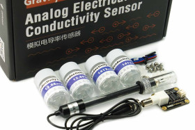 Gravity: Lab Grade Analog EC / Electrical Conductivity Sensor Kit for Water Quality Monitoring (K=1)