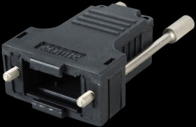 165X03309AE D-sub cap for 9-pin D-sub, black, large, straight