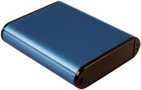 Obudowa uniwersalna Hammond Electronics, aluminium, niebieski, (D x S x W) 80 x 71.7 x 19 mm, 1 szt.