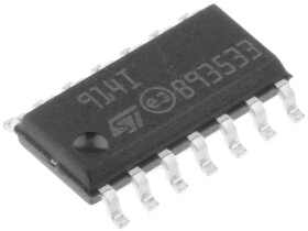 Wzmacniacz operacyjny STMicroelectronics Powierzchnia 4 SOIC 1 MHz 16V 14-pinowy