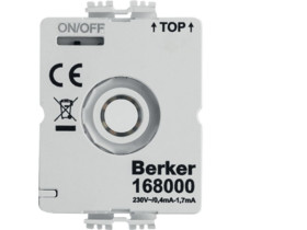 Moduł podświetlenia LED do Wyłączników obrotowych 230V z przyłączem neutalnym N 168000 HAGER