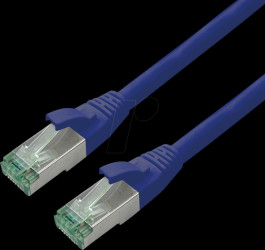 21453246 Patchkabel Cat.6a S/FTP (PiMF), blau, 7 m