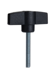 Pokrętło mocujące M6 długość gwintu: 40mm średnica gwintu: 6mm Wersja motylkowa Montaż gwintowany