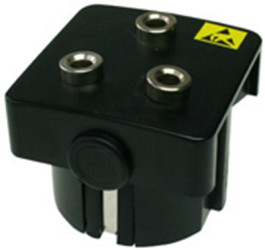 ESD grounding module, push button Ø 4 mm, 3 x 4 mm banana connector, C-186 099