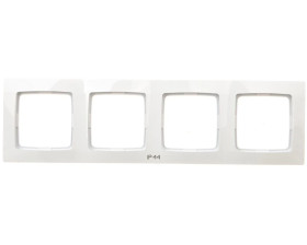 KARO Ramka poczwórna do łączników IP44 biała RH-4S/00