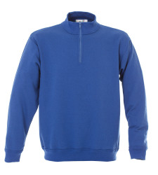 Sweter, 988361, Unisex, S, S, Królewski niebieski, 30% poliestru, 70% bawełny