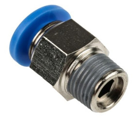 Adapter gwintowany prosty gwint – rura, 10 barów