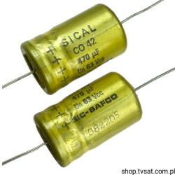 470UF-63V-AXIAL A749082 Sical 42 S=18x30 mm AXIAL SICSAFCO