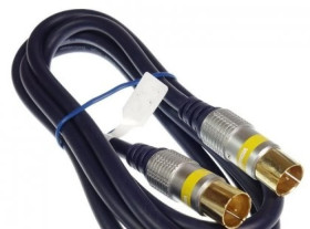 Profesjonalny kabel przyłącze wtyk F szybki Quick - wtyk F szybki Quick digital do TVK, DVB-T, SAT FK20 /1,5m /