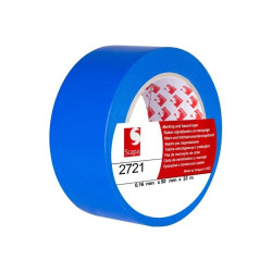 Taśma oznaczeniowa ostrzegawcza 50mm/33m niebieska 2721 SCAPA