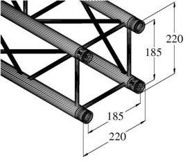 Alutruss DECOLOCK DQ4-1500 Trawers 4-punktowy 150 cm
