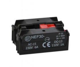 Element łączeniowy EF30 ze stykiem Y 1R do przycisków sterowniczych serii NEF30/ P22/ PO22 W0-ŁEF-Y+WKRĘTY