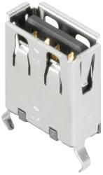 Złącze USB gniazdo USB2.0A T1V 2.5N4 TY BK 1985910000 Weidmüller Zawartość: 100 szt.