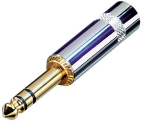 Rean AV NYS228G Złącze męskie jack 6,35 mm NYS228G, 1 szt.