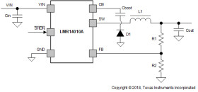 SIMPLE SWITCHER® 4-V to 40-V, 1-A step-down converter With high efficiency eco-mode