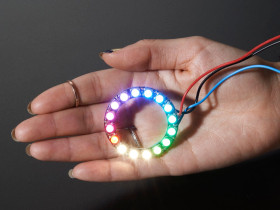 NeoPixel Ring - 16 x 5050 RGBW LEDs w/ Integrated Drivers (Natural White - ~4500K)