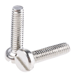 Śruby maszynowe M2.5 łeb z łbem walcowym Mosiądz długość 10.0mm skok 0.45mm