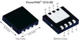 MOSFET N-kanałowy 63 A PowerPAK 1212-8S 80 V SMD 0.0061 Ω