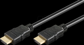 80105 High Speed HDMI Soft Cable, 4K 60Hz, black, 5.0 m
