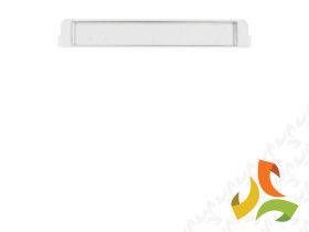 BERKER B.KWADRAT Pole opisowe 6mm do montażu w pierścieniu oddzielającym biały połysk 19050069 HAGER