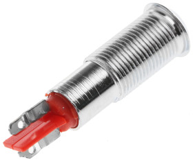 Lampka kontrolna do montażu panelowego 20 → 28V, czerwona 6mm LED Chrom Końcówka lutownicza Signal Construct