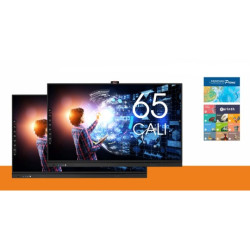 Zestaw eBoard Duo 65 - 2x monitor interaktywny 65'' eBoard VE 6520TDQc PRO 4K SlimFrame + 2x kamerka internetowa eBoard CAM X-13