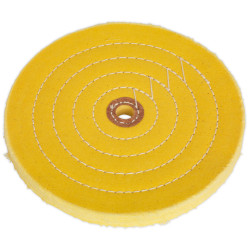 Sealey BG200BWC Buffing Wheel &#xD8;200 x 16mm &#xD8;16mm Bore Coarse