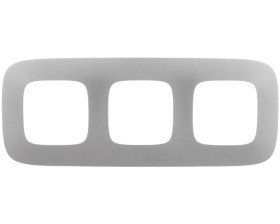 VALENA ALLURE Ramka potrójna aluminium 754393