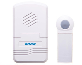 Dzwonek bezprzewodowy DISCO DC, bateryjny z learning system, biały OR-DB-KH-122