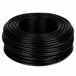 Przewód zasilający sterowniczy elastyczny PUR H05BQ-F 300/500V 2x1 czarny Elektrokabel 10m