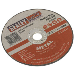 Sealey PTC/3CT Cutting Disc &#xD8;75 x 1.2mm 10mm Bore