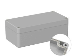 Obudowa ogólnego użytku ekranowana Szary IP66 Silikon, 160 x 80 x 55mm, RS PRO 5U3