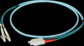 O0314FT.20 Duplex Jumper LC-SC 50/125µ, OM3, aqua, 20m