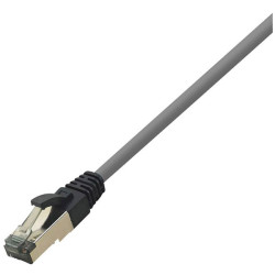 LogiLink CQ8032S Network cable CAT 8.1 light grey halogen-free 1m