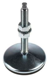 Regulowane nóżki, Ø 100mm, M16, 156, 900kg 70Shore A, RS PRO