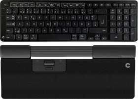 Klawiatura, zestaw myszy Contour Design SM Pro WL Regular Niemiecki, QWERTZ czarny