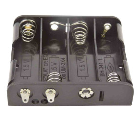 Uchwyt do baterii, x 4, maks. Ø 14.5mm, montaż zatrzaskowy